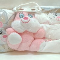 Турски бебешки комплекти за изписване 10 части - 100% памук, снимка 5 - Комплекти за бебе - 40267060