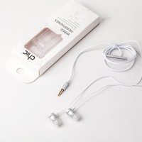 Сребристи метални слушалки с кабел - Две на цената на една, снимка 2 - Слушалки, hands-free - 38094284