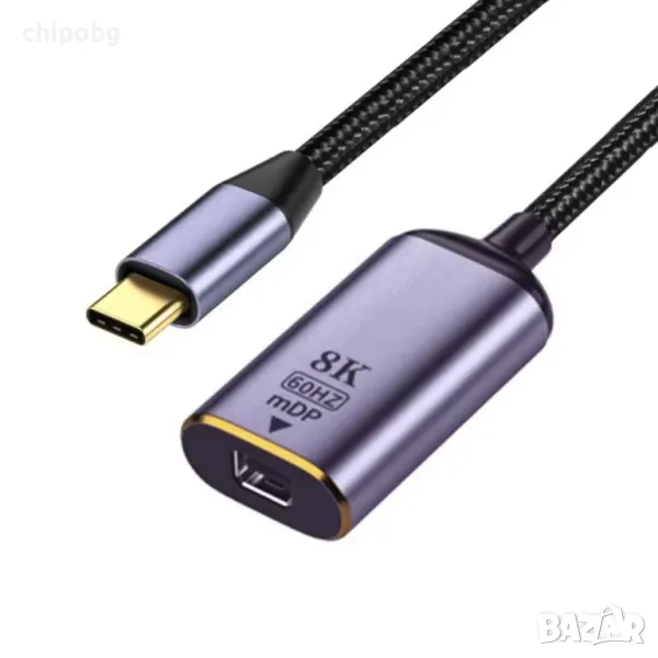 Преходник DeTech, USB-C – Mini DP, снимка 1
