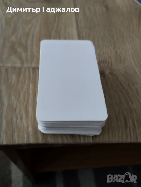 99 бр. Бели Крафт хартиени картички, снимка 1