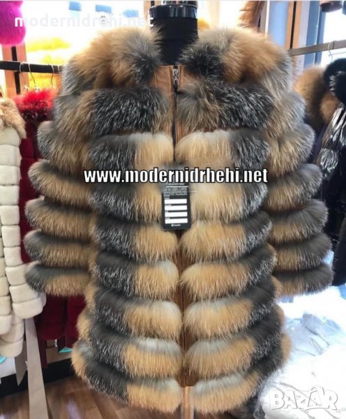 Дамско луксозно палто от лисица код 91, снимка 1