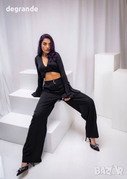 Черен дамски панталон , снимка 1