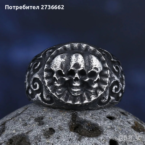 Винтидж пръстен " Черепи "  , снимка 1