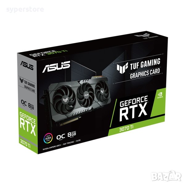 Видео карта ASUS TUF RTX3070TI 8GB GAMING, SS300507, снимка 1