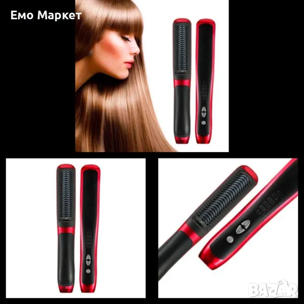 Гребен за изправяне на коса, 6 нива за регулиране на температурата TV990, снимка 1