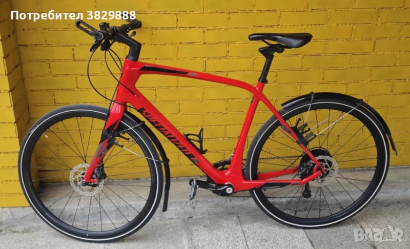 СПЕШНО! Карбонов Specialized Sirrus размер L CARBON КАТО НОВО, снимка 1