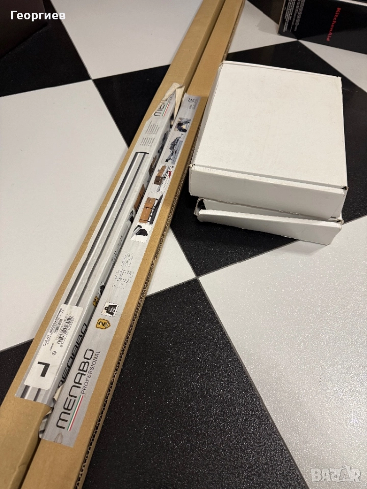 Покривни релси/греди за багажник Menabo Viano Vito Doblo Combo Vivaro Primastar Trafic, снимка 1