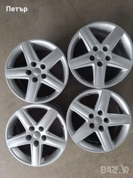 ОРИГИНАЛНИ АЛУМИНИЕВИ ДЖАНТИ ЗА  АУДИ -5Х112Х57-17 цола, снимка 1