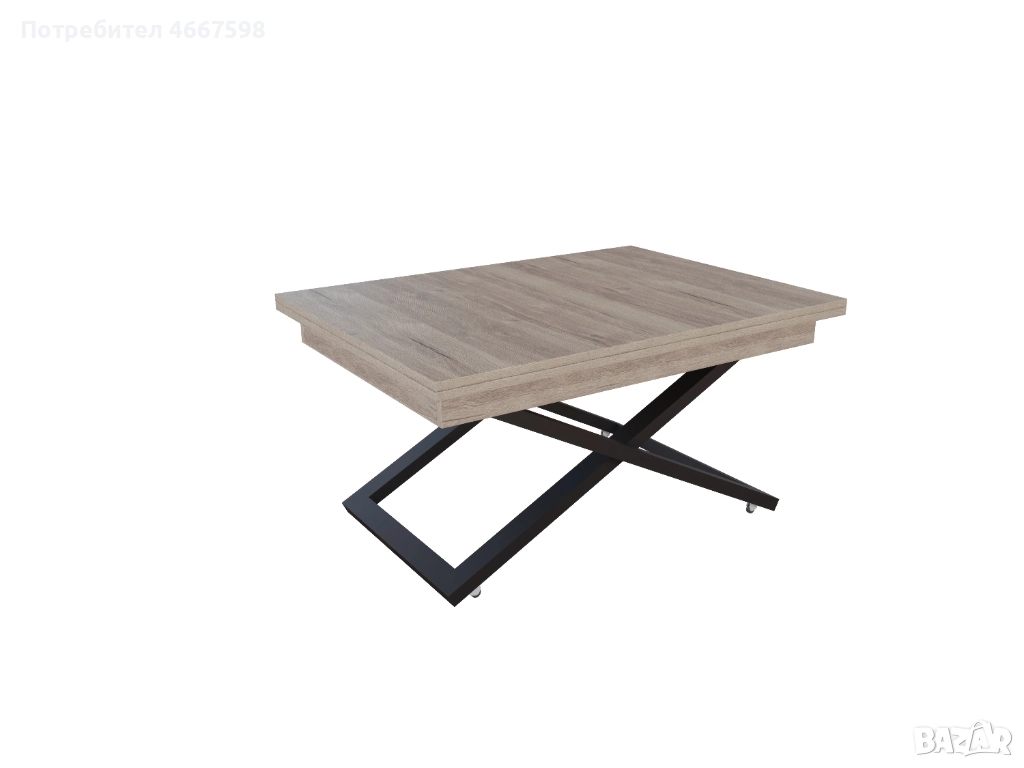 Разтегателна маса Флоренция ПДЧ – повдигащ механизъм, снимка 1