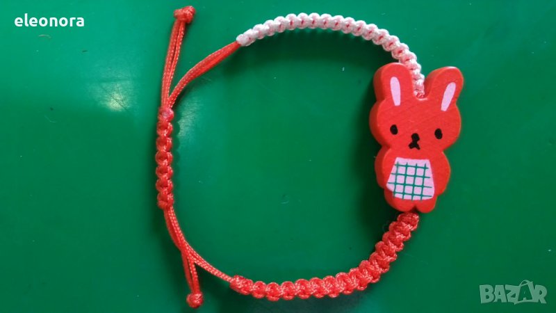 Ръчно изработени гривнички зайче, снимка 1