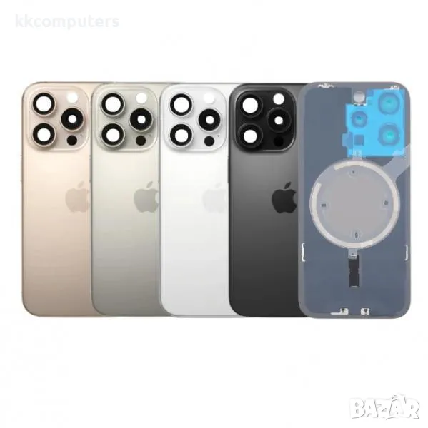 Капак батерия / Задно стъкло Оборудван с лентов кабел безконтактно зареждане за iPhone 16 Pro 6.3/ Р, снимка 1