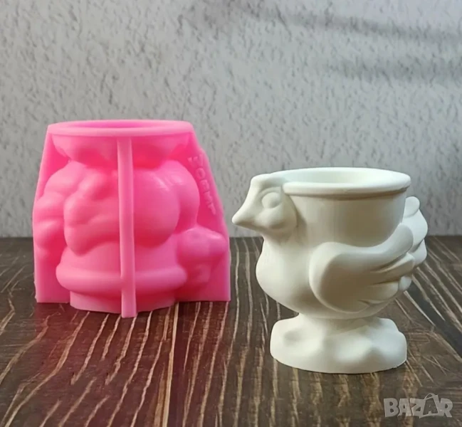 Молд кашпа пиле, снимка 1