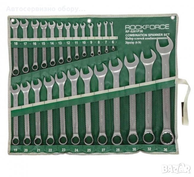 Професионален комплект звездогаечни ключове Rock Force от 6 до 32 мм , снимка 1