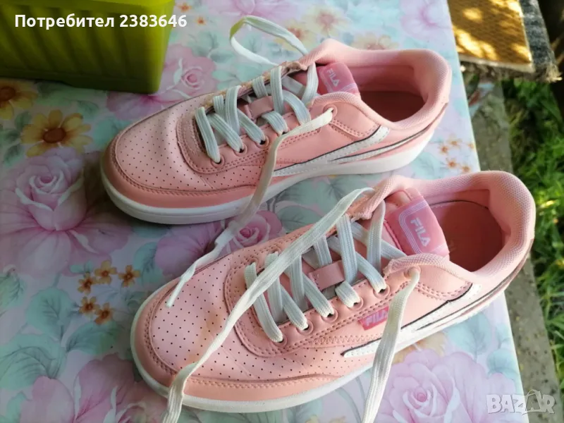 Дамски розови маратонки, FILA, 38 номер от естествена кожа, снимка 1