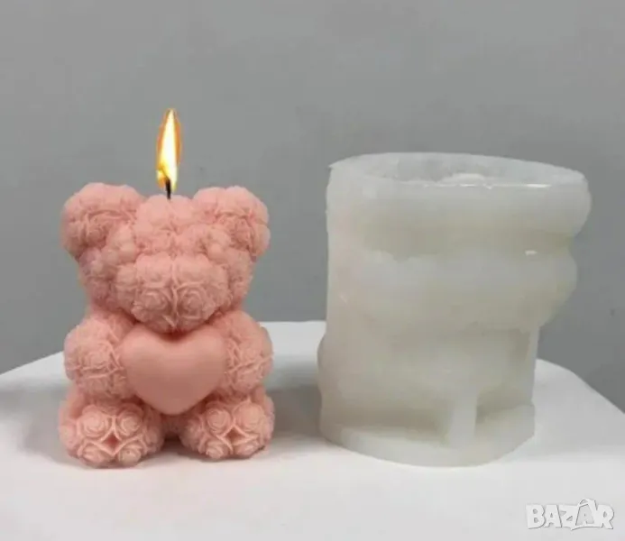 Молд мече от рози със сърце , снимка 1