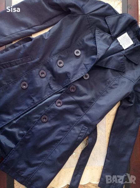 Тъмносин тренч, М размер , снимка 1