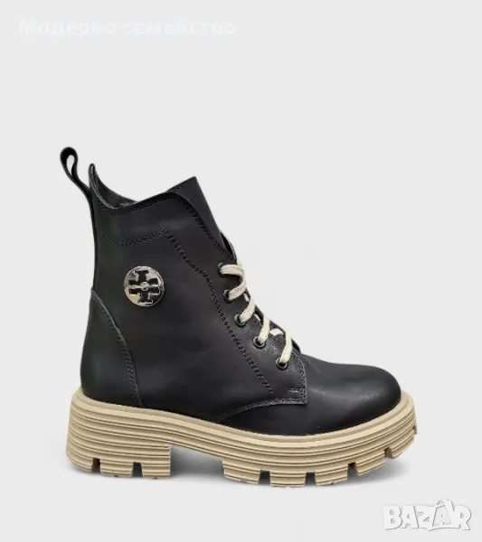 Дамски боти естествена кожа български , снимка 1