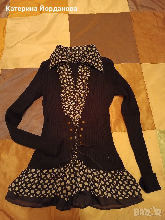 Интересна дамска блуза, снимка 1