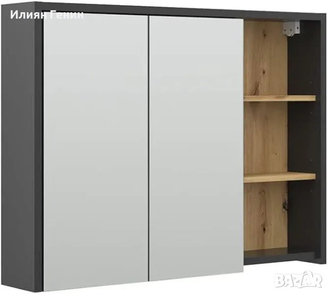 Шкаф за баня с огледало, снимка 1