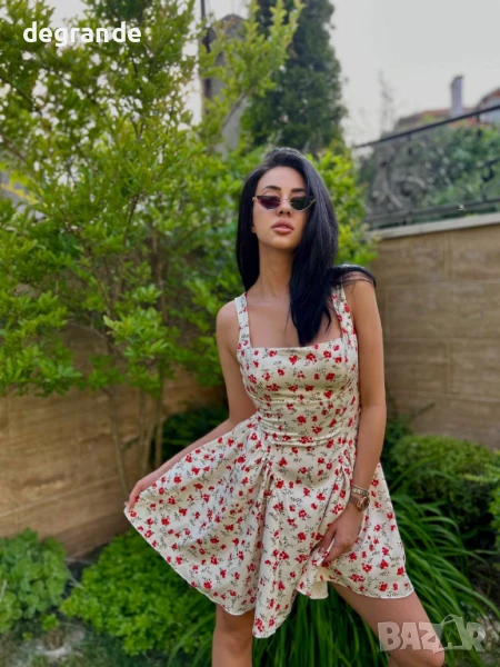 Прекрасна лятна рокля с панделка , снимка 1