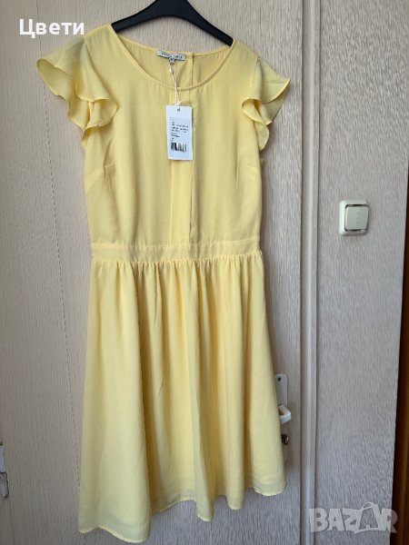 Лятна жълта рокля нова, снимка 1