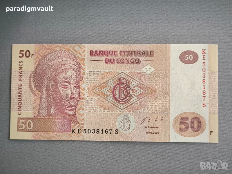 Банкнота - Конго - 50 франка UNC | 2020г., снимка 1