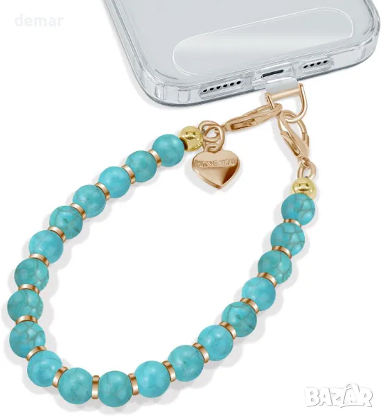 ROCONTRIP Ръчно изработена верижка за телефон с мъниста, снимка 1