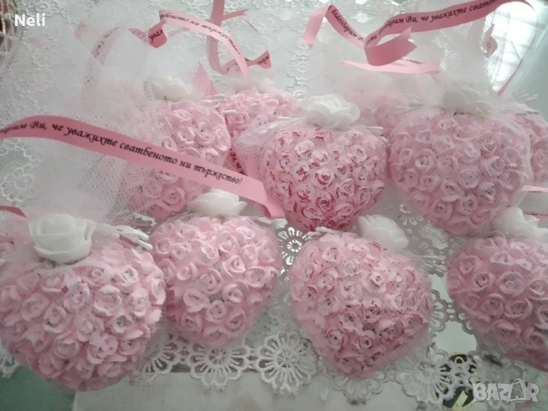 гипсени сърца за подарък, снимка 1