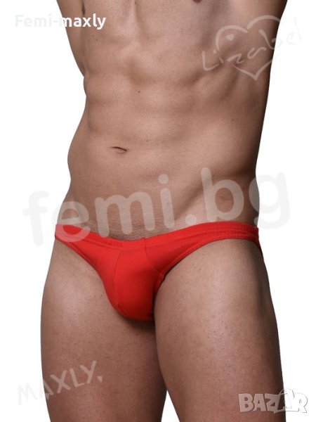 Уникален Супер Секси Червен Мъжки Бански изрязан стринг/прашка МК 101, снимка 1