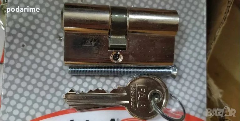 Патрон FAB 30/30 мм, никел, 3 ключа, ДИН, снимка 1