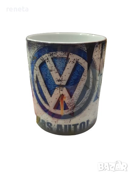 Чаша Ahelos, Volkswagen, Керамична, За чай, Многоцветна, снимка 1