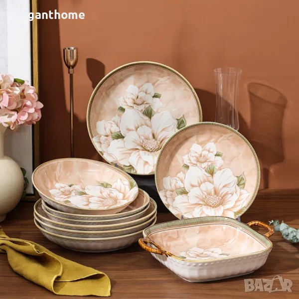 КЕРАМИЧНА СЕРИЯ МАГНОЛИЯ - сервиране и печене до 200°С., снимка 1