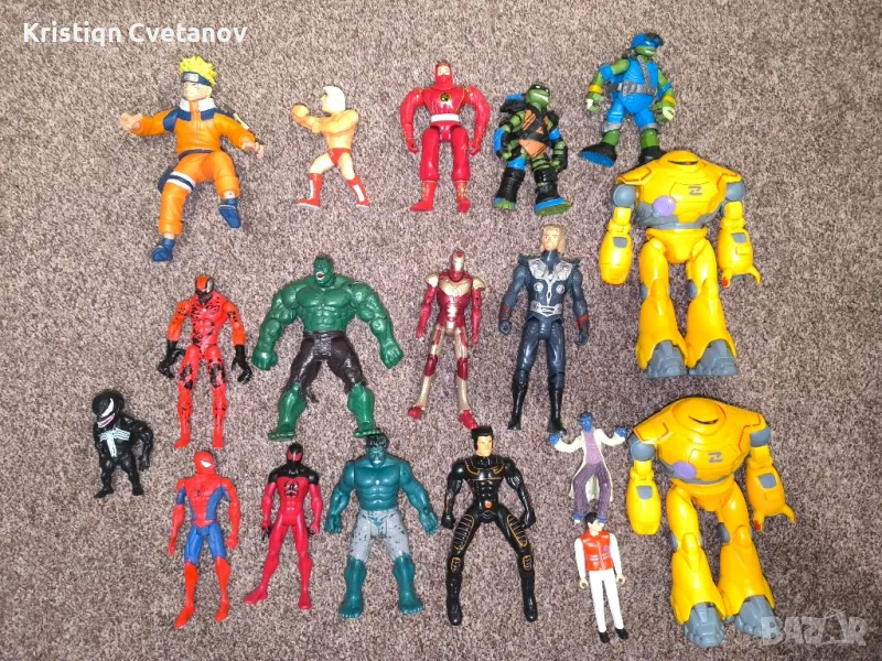 narutto power rangers, hulk spider man zorro, wolverine, снимка 1