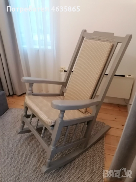 Масивен люлеещ кубински стол. , снимка 1