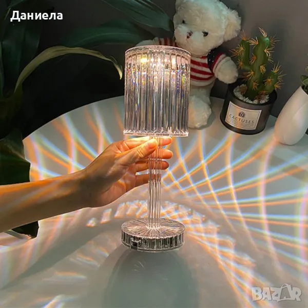 Декоративна настолна лампа с usb кабел и дистанционно., снимка 1