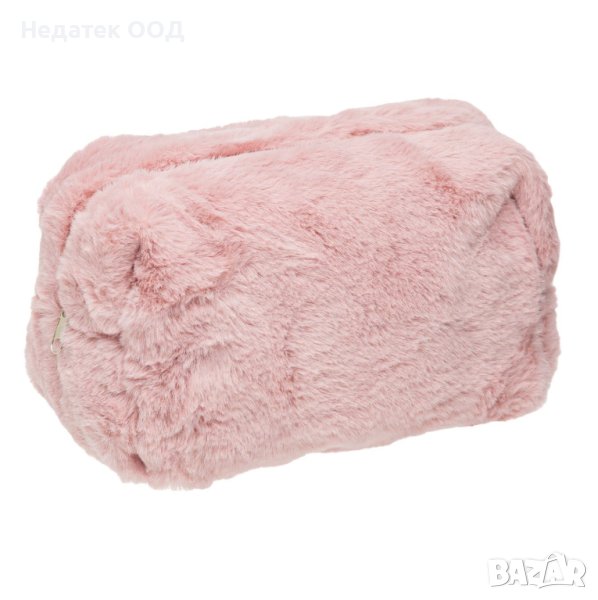Тоалетна чанта, Pink Fur, 18x11x12см, Розова, снимка 1