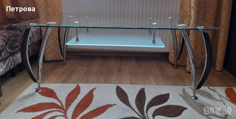 Стъклена холна маса, снимка 1