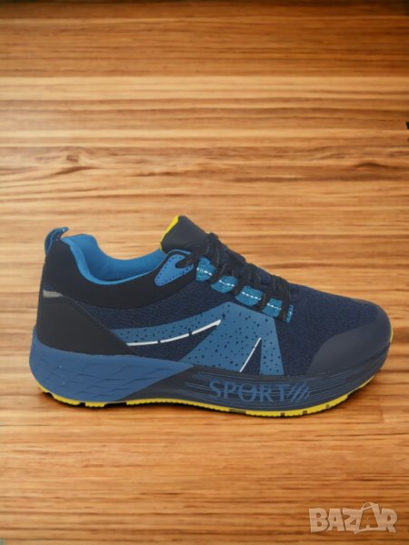 Мъжки маратонки в синьо код317, снимка 1