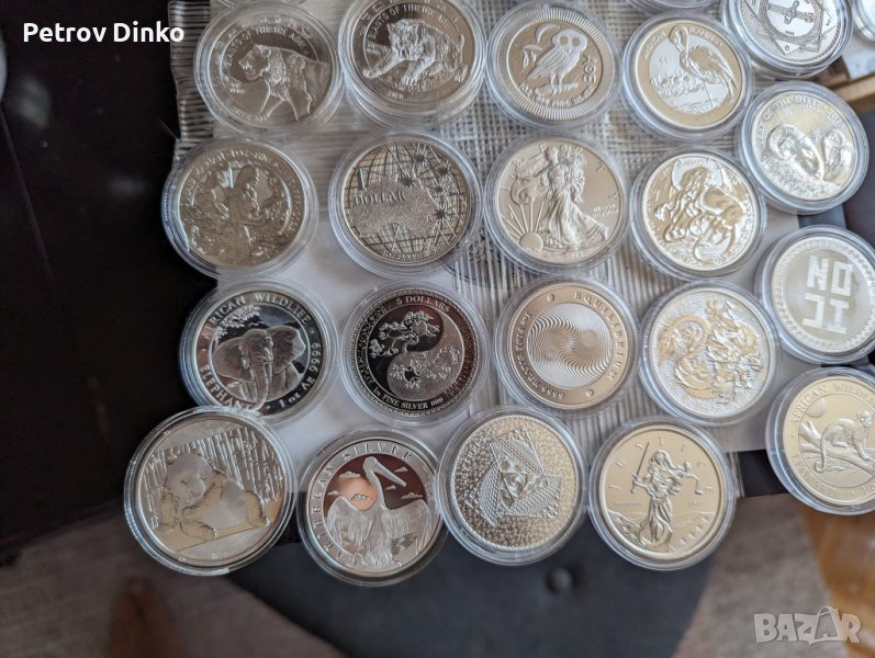 Сребърни монети, различни видове. Ново Инвестиционно сребро, снимка 1