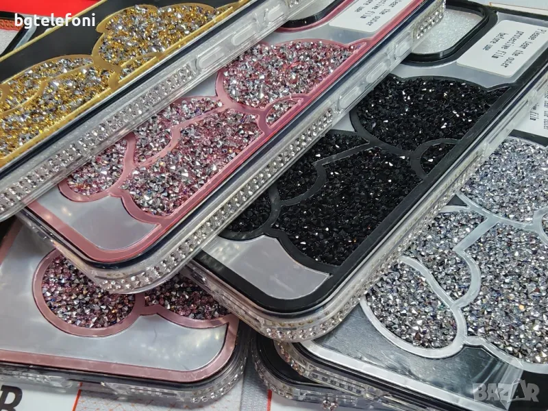 iPhone 16,16 Pro,16 Pro Max луксозни блестящи гърбове Teddy Bear, снимка 1