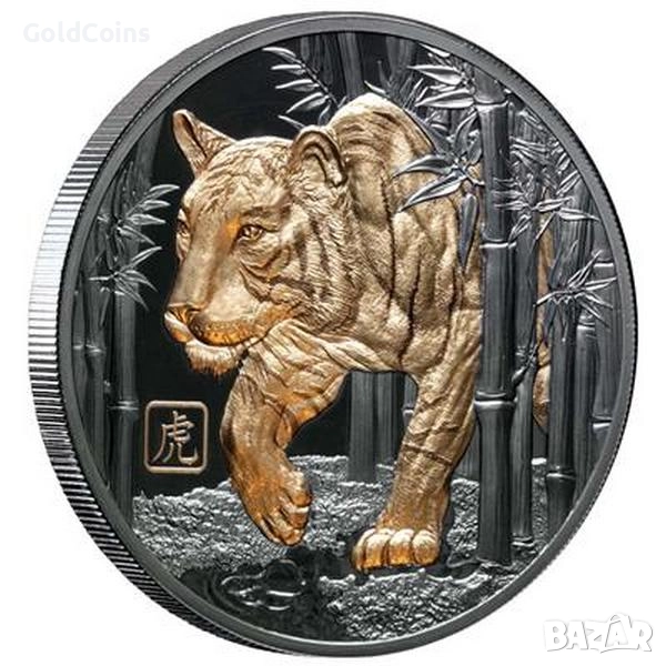 сребърна монета Year of the Tiger-2022, снимка 1