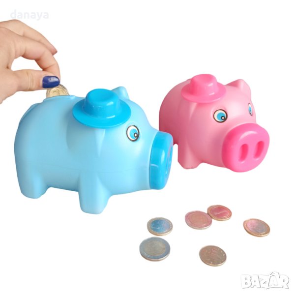 3810 Спестовна детска касичка Прасенце с шапка, снимка 1