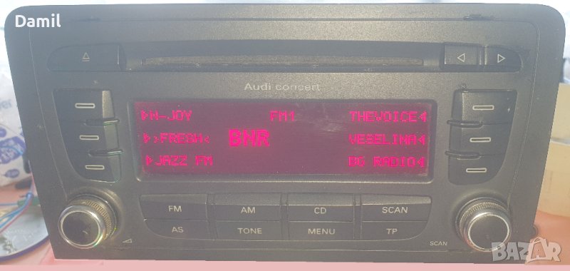 Cd Radio Player Audi_A3 Concert mp3 Blaupunkt, снимка 1