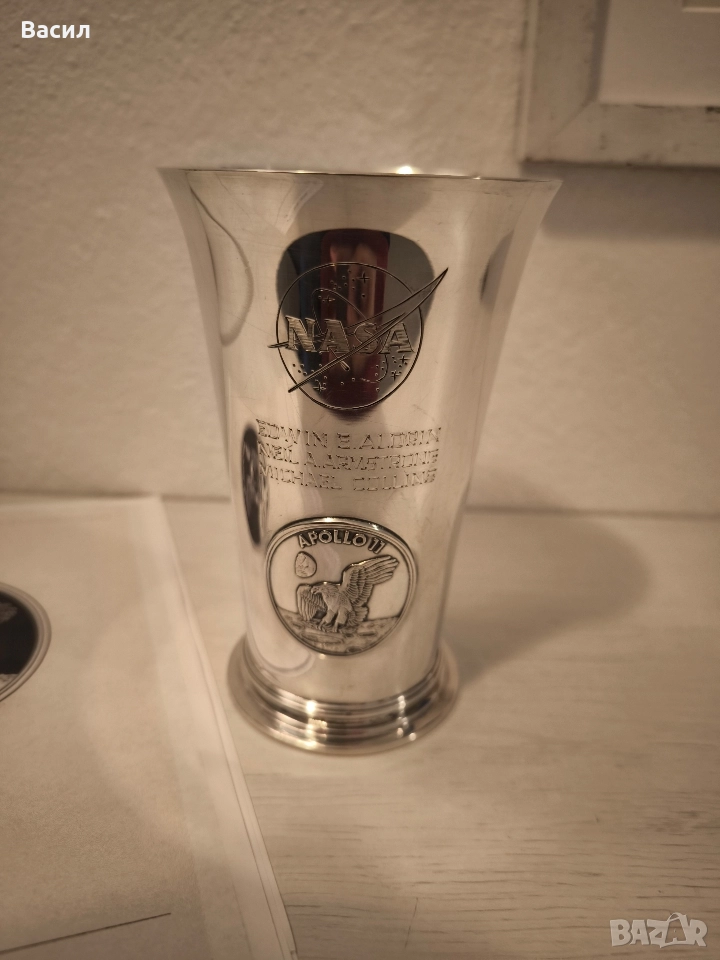 сребърна чаша NASA Apollo 11, снимка 1