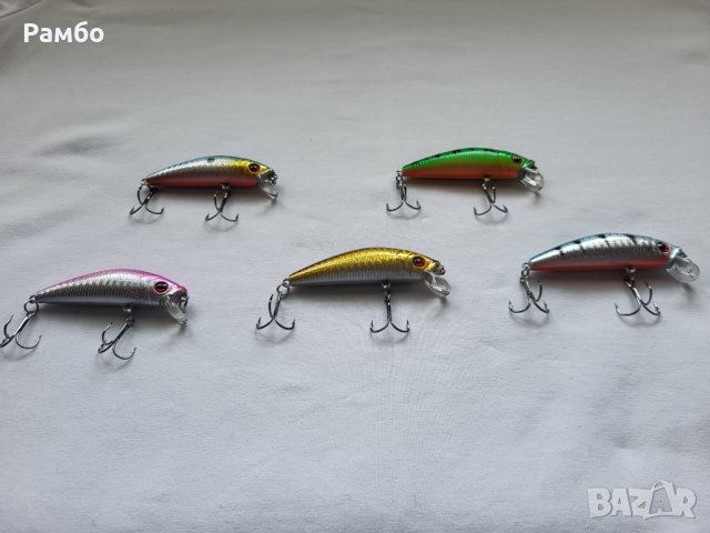 Воблер - Аrtificial minnow hard bait 6см, 8гр., снимка 2 - Стръв и захранки - 40181915