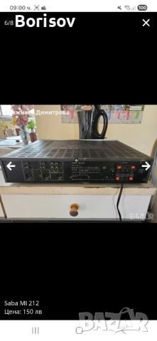 Стерео усилвател Saba, снимка 6 - Ресийвъри, усилватели, смесителни пултове - 52024289