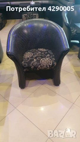 Фотьойл с табуретка и маси за кафе, снимка 6 - Дивани и мека мебел - 53524750
