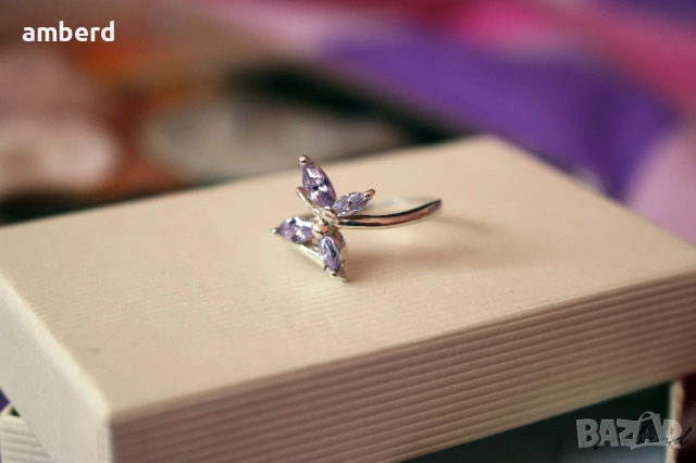 Страхотен сребърен пръстен - модел R067, снимка 7 - Пръстени - 53614511