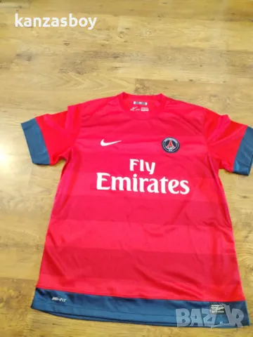 Nike Paris Saint Germain Fly Emirates - страхотна футболна тениска КАТО НОВА L, снимка 5 - Тениски - 49336703
