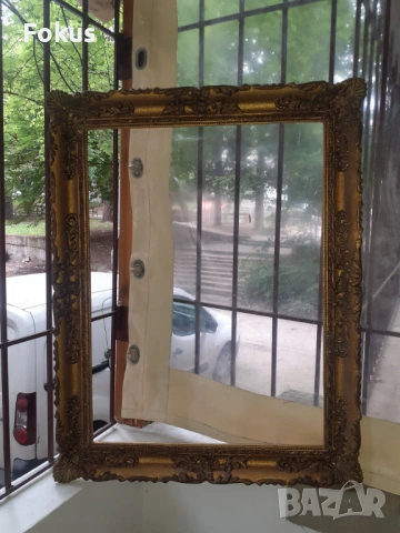 Страхотна голяма дървена барокова рамка за картина